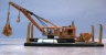 Spud Clamshell Dredge Barge