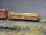 CB&Q Drop Bottom Gondola slightly weathered