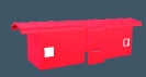 bay window covered wagon caboose