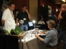 Vendor booths and products.